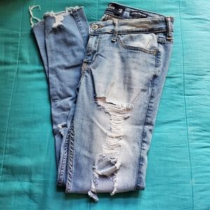 Hollister low rise super skinny jeans 7R